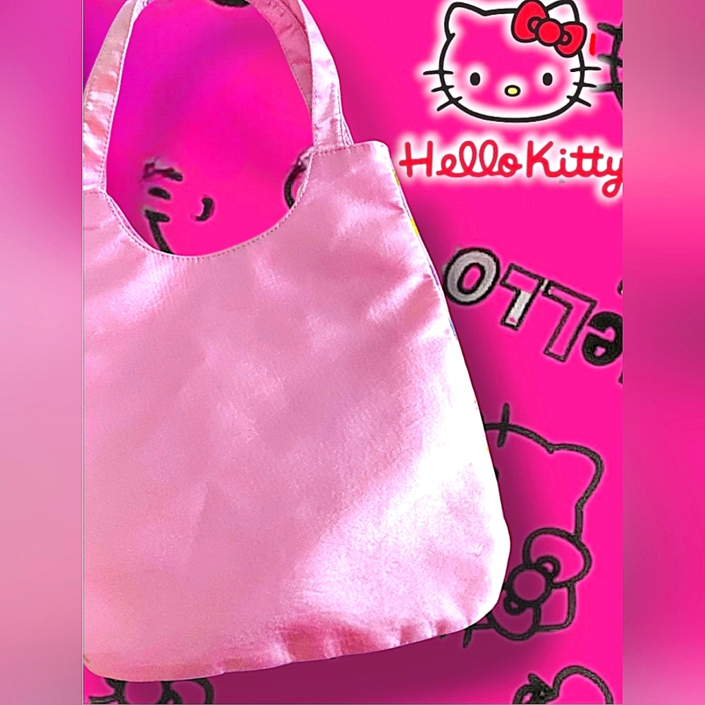 ☆RARE☆ Sanrio Hello Kitty Mini Satin Tote Bag Japan 2011 - Picture 2 of 3
